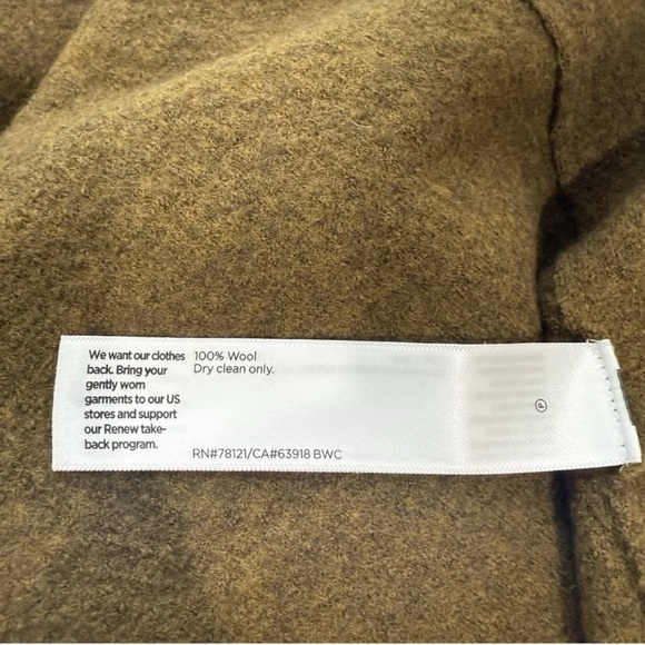 EILEEN FISHER Large Lightweight Boiled Wool Motorcycle Jacket GOLD LEAF NWT $388 - Picture 11 of 14